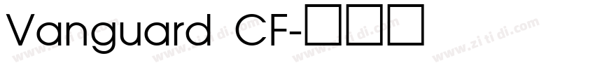 Vanguard CF字体转换